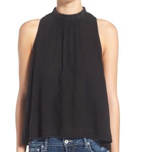 Sun & Shadow Black Mock Tank